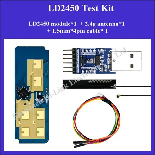 Hi-Link 스마트 홈 모션 타겟 추적 레이더 센서 모듈, 거리 각도 속도 테스트, 24G 미니 HLK-LD2450, 신제품, 핫 세일 3