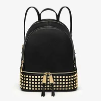 Classic solid color backpack High-end women's fashion backpack launched a new women's handbag casual backpack mobile phone bag b 1