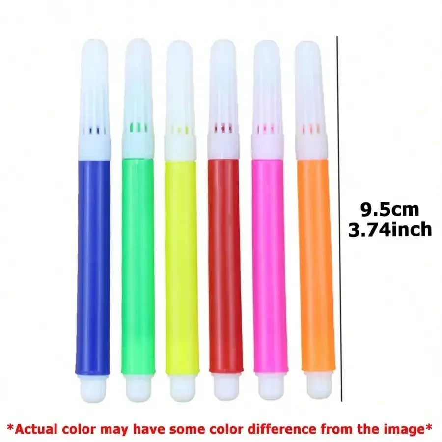 Watercolor Pen 4-24Packs 6-Color Watercolor Pens Mini Drawing Marker Suitable for Non-woven Graffiti Bag Painting Art Stationery Accessories washable watercolor pen