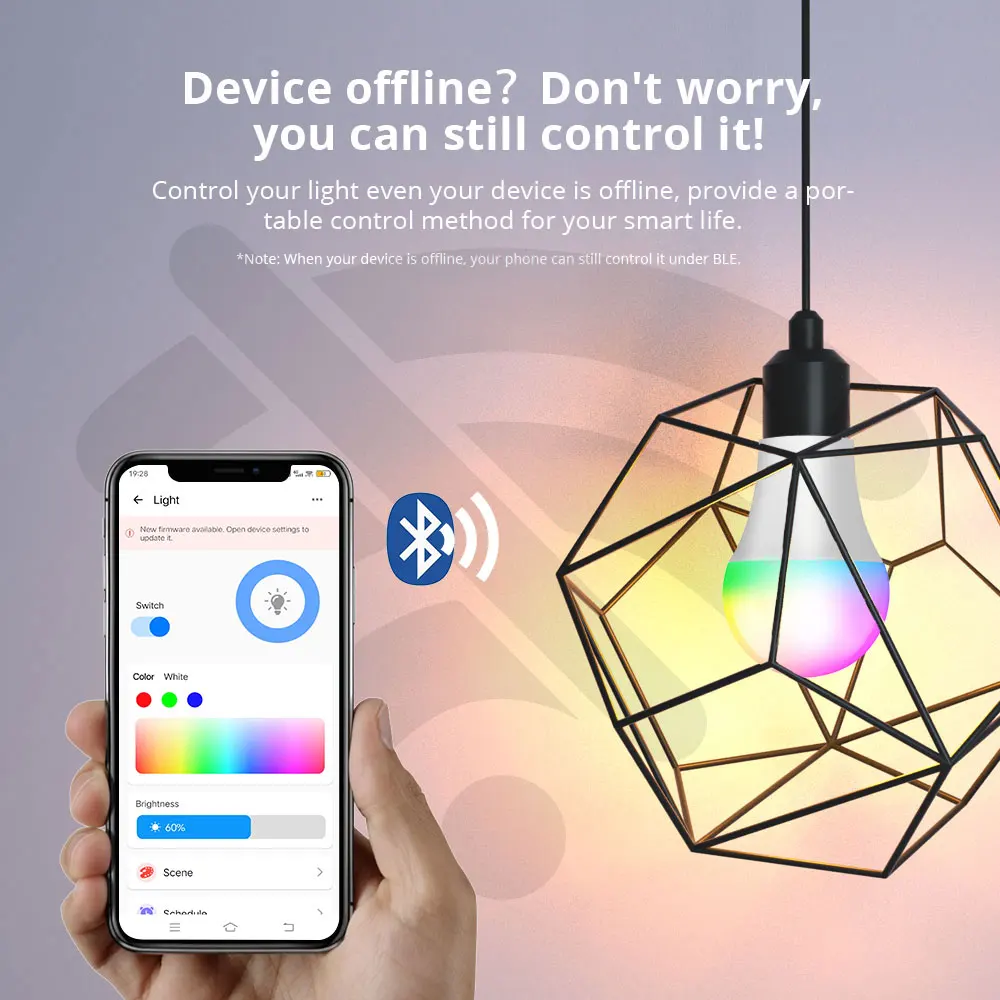 EWeLink LED 스마트 WiFi Zigbee 전구 E27 RGB C+W LED 램프 디밍이 가능한 매직 전구 지원 Alexa Google Assistant Alice
