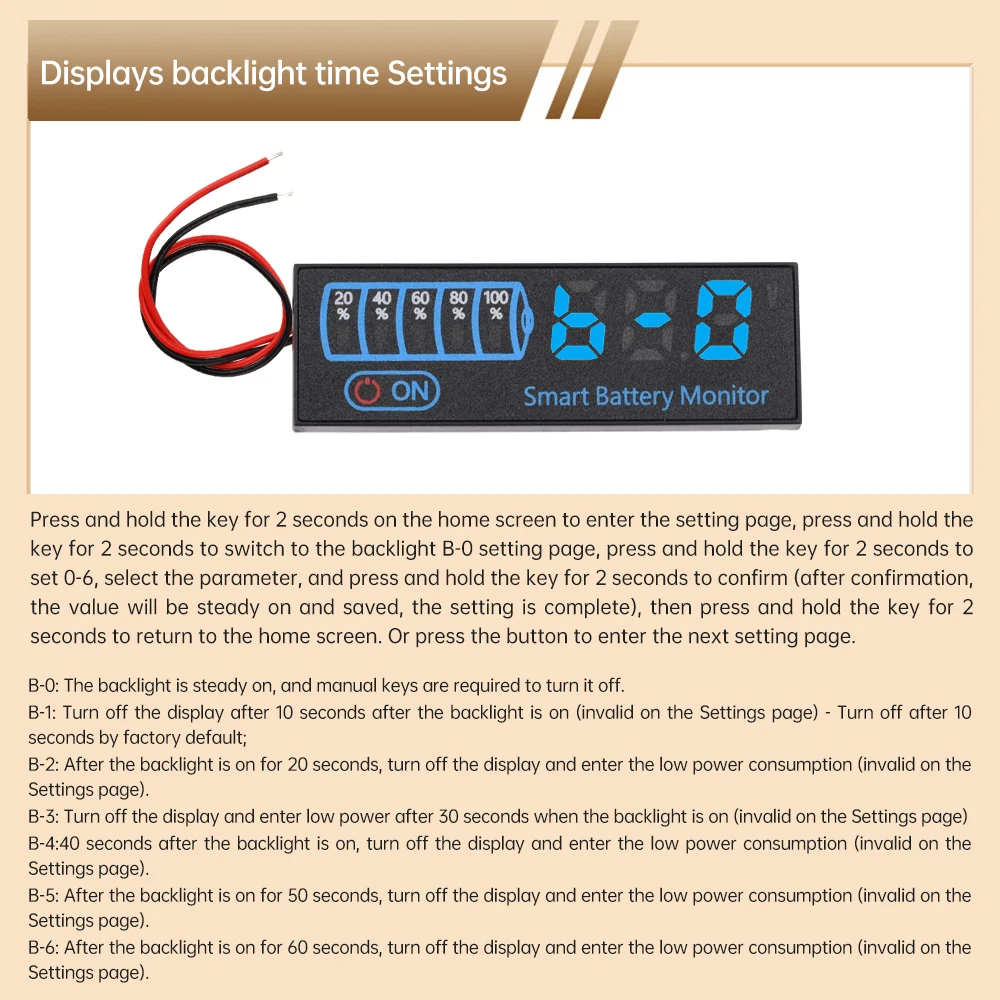 diymore LED-Anzeige, Spannungsladeanzeige, Säure/Lithium, universelle Batterieladeanzeige, DC 7–55 V – Detail 16