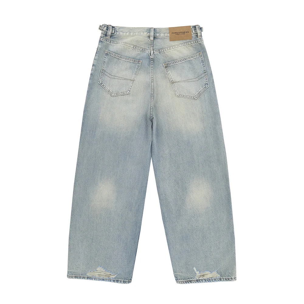 Superway Original Design Retro Washed Unisex Jeans Casual Ripped Loose Men Pants High Street Vintage American Oversized Jeans