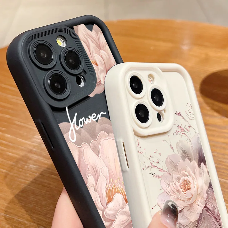 Floral Silicone Phone Case - Beautiful Flower Design Cover