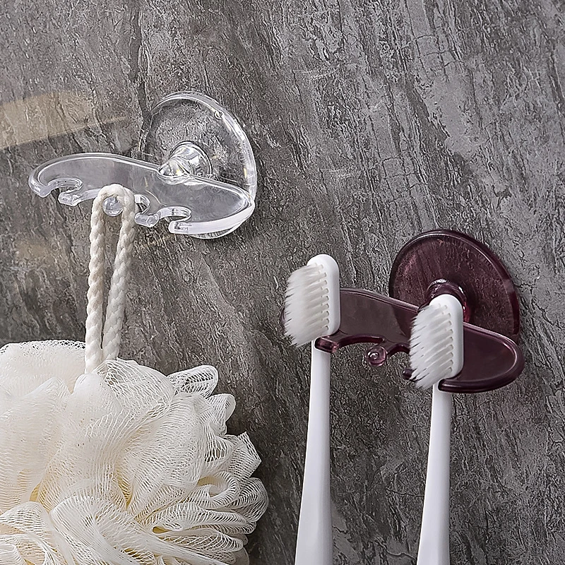 Toothbrush Holder Bathroom Creative Wall Mounted Multipurpose Storage Rack Household Punch Free Toothpaste Razor Holder