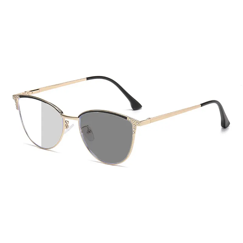 New Trend Cat Eye Photochromic Glasses Fashionable Diamond Cut Myopia Glasses Women Men Luxury Color Changing Eyewear 0-1.0-4.0 - Image 5