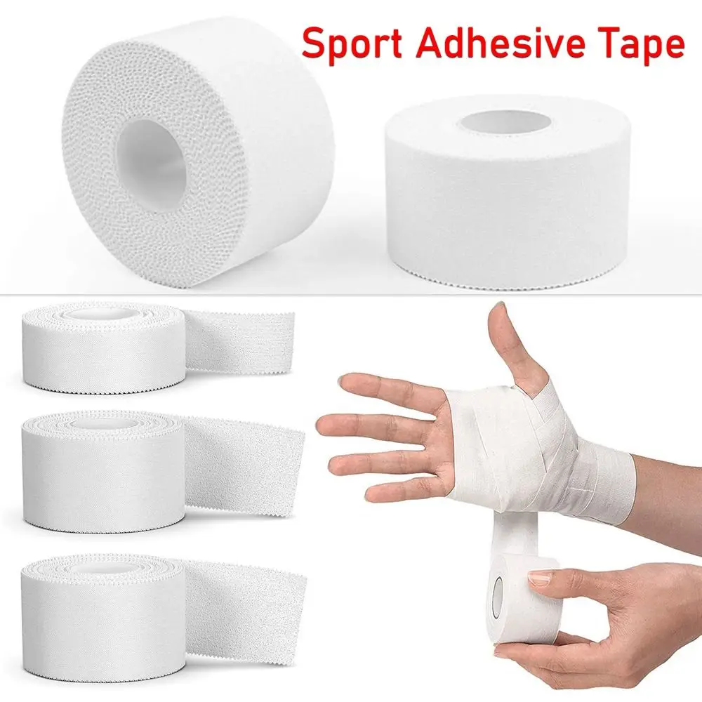 

9 Meters Sport Athletic Waterproof Cotton Boxing Adhesive Tape Strain Injury Support Sport Binding Physio Muscle Elastic Bandage