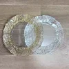 13inch Clear Service Trays Home Dinner Charger Hotel Wedding Banquet Decorative Plates Cushion Plate Table Decor 100PCS 1