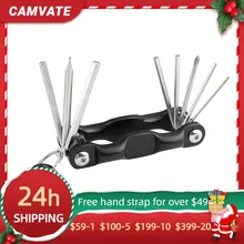 

CAMVATE Multi-purpose 8 in 1 Folding Screwdriver Kit Wrench Set Portable Hand Tool Set Allen Wrenches For DSLR Camera Gimba New