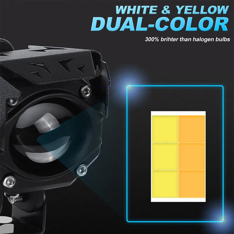 차량용 외부 LED 작업등 12V 24V 오토바이 스포트라이트 (지프, 닷지, 오프로드 트럭, ATV, 더트 바이크용) 26W 보조 헤드라이트