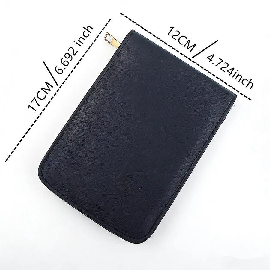 PU 가죽 12 슬롯 펜 케이스 대용량 지퍼 펜 가방 학교 사무실을 위한 휴대용 문구류 보관 홀더