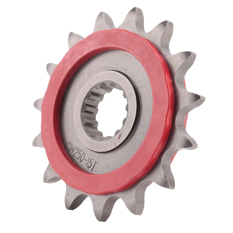 15T Motorcycle Front Sprocket Chain Wheel Front Fly Wheel Pinion 15 Replacement Parts For Suzuki GW250 GSX250R DL250 Zontes 310