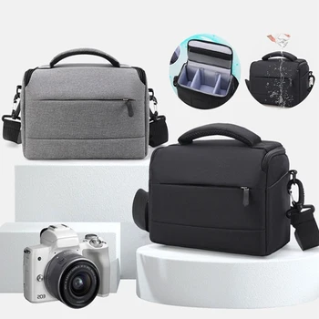 Borsa per fotocamera DSLR in nylon, borsa a tracolla portatile per fotografi, custodia per attrezzatura Sony Nikon Canon Panasonic