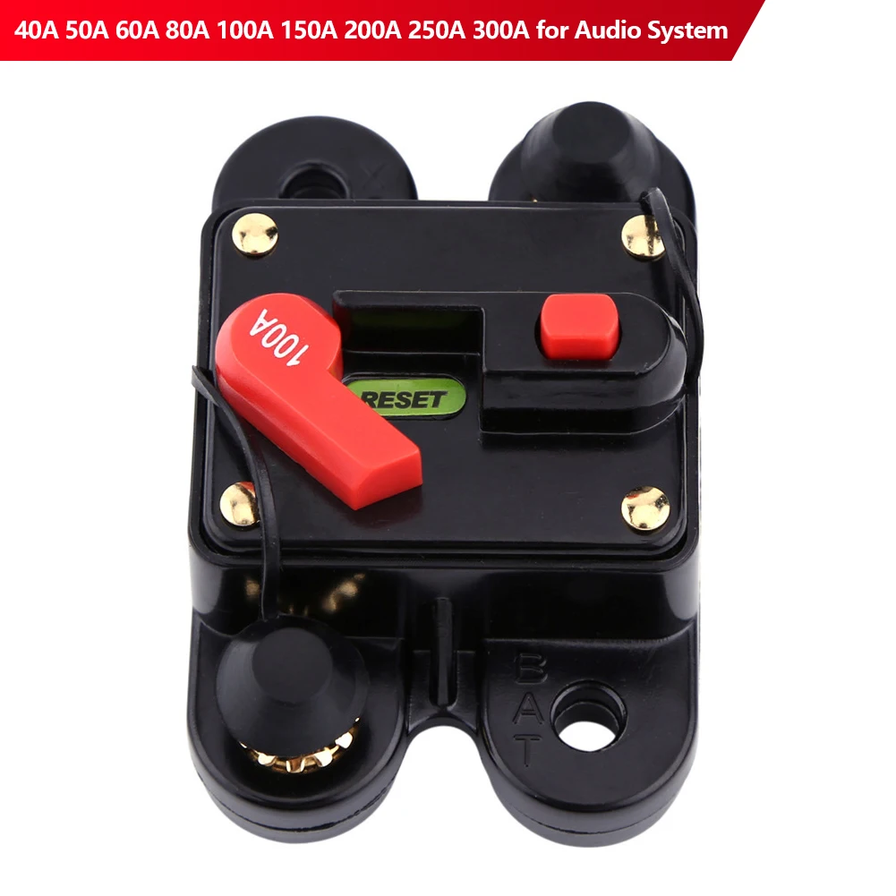 Premium Waterproof Car Circuit Breaker Reset with Auto Fuse Switch