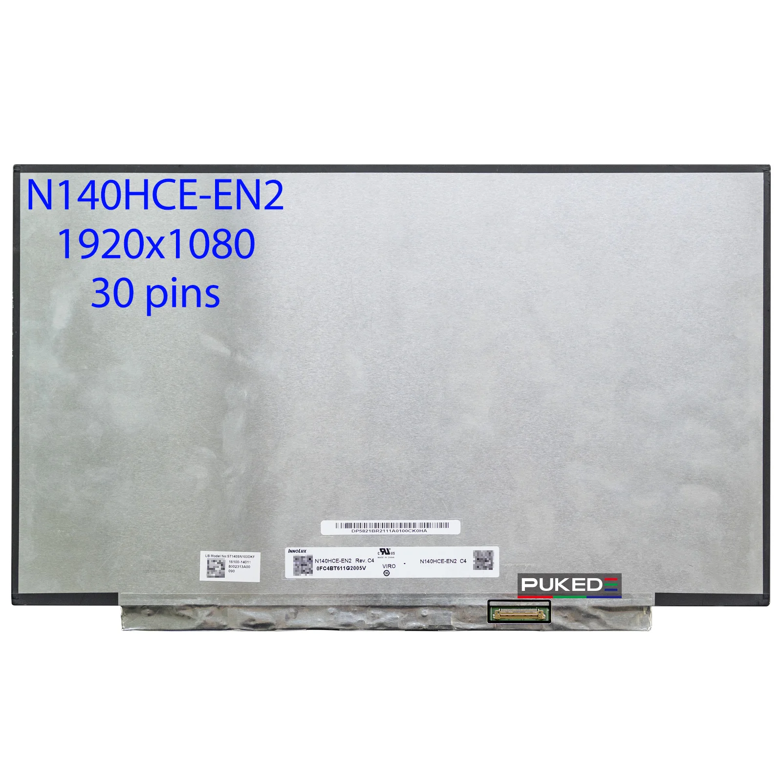 N140HCE-EN2 Rev.C2 N140HCE EN2 LED Display LCD Screen Matrix for Laptop 14.0 IPS 30Pin FHD 1920X1080 Matte Replacement
