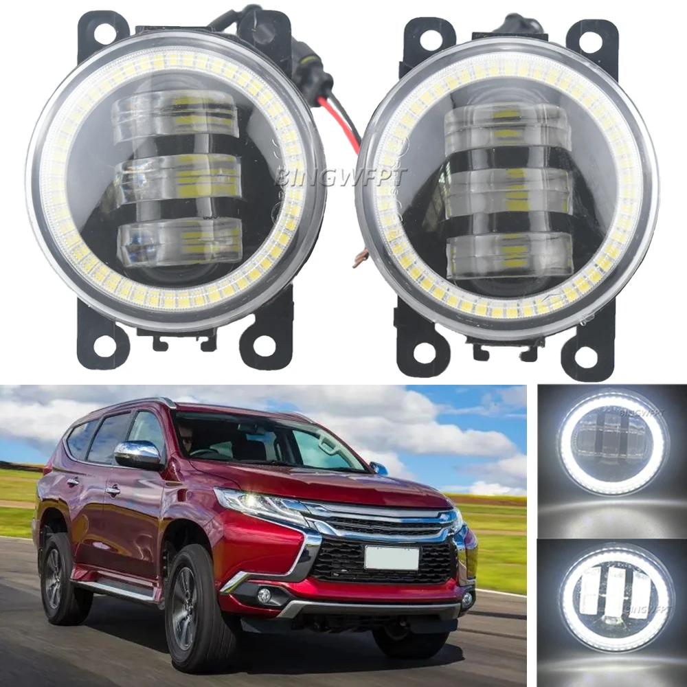 

Автомобильные светодиодные линзы DRL Противотуманные фары дальнего света H11 противотуманные Глаза для Mitsubishi Montero Pajero Sport Challenger 2017 2018