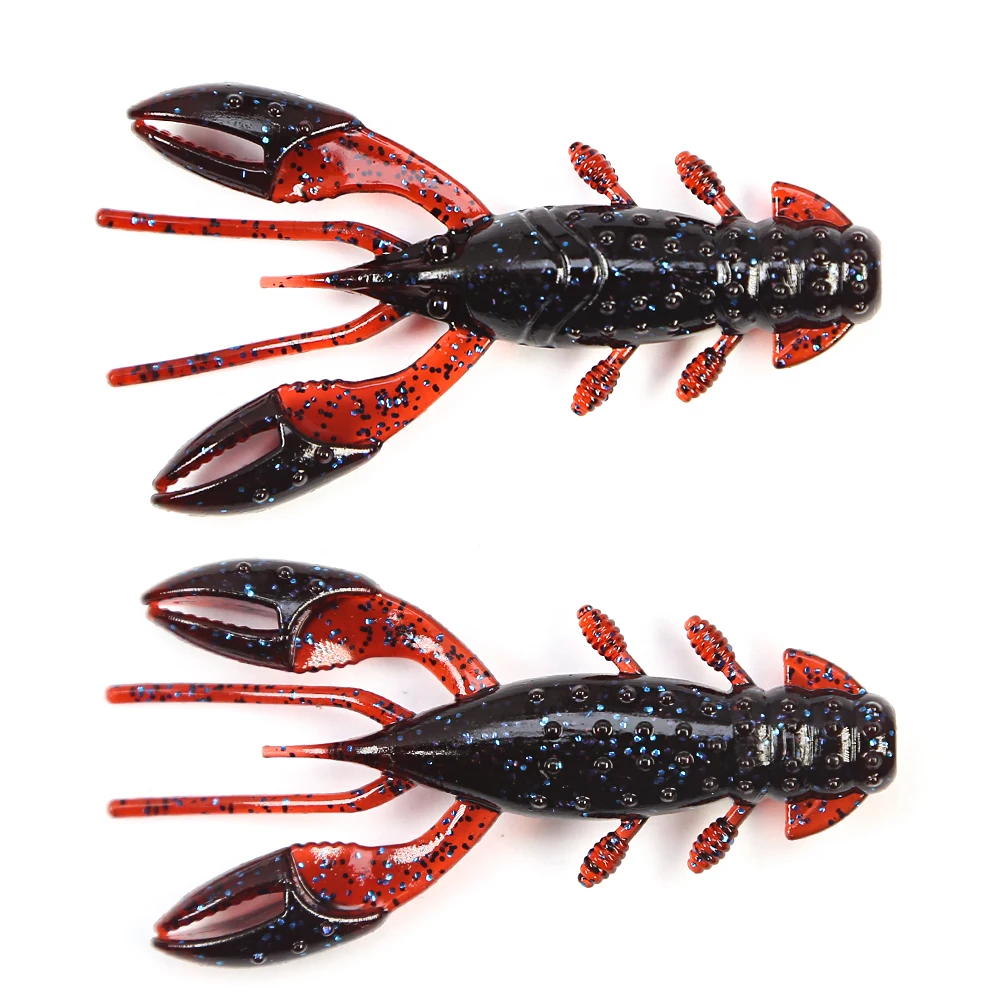 B&U Craw Floating 40mm 60mm Fishing Soft Lure Jig Wobbler Swimbait Silikonköder Garnelen Bass Barsch Köder Künstliche Craws Köder – Detail 5