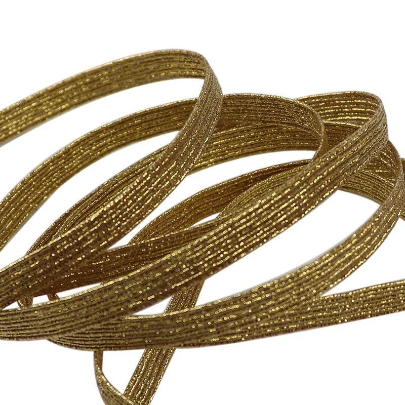 5 Meters 3/6/9mm Glitter Elastic Band Rubber Band Stretch Rope For Sewing Fabric DIY Handmade Garment Accessories