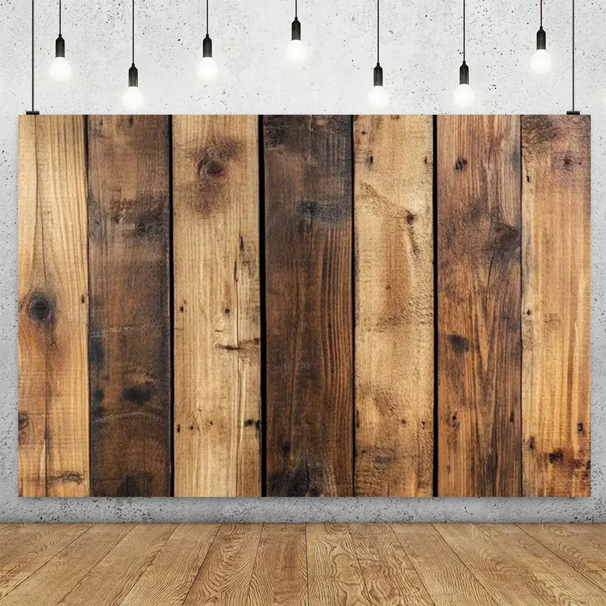 Fotohintergrund mit Holzmuster, bunte Holzbrett, braune weiße Wand, Baby-Taufe, Geburtstagsfeier, Fotohintergrund – Detail 11