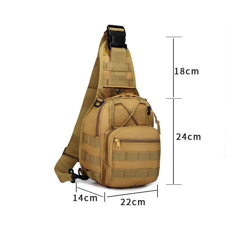 Waterproof Nylon Tactical Crossbody Bag for Outdoor Sports Hunting