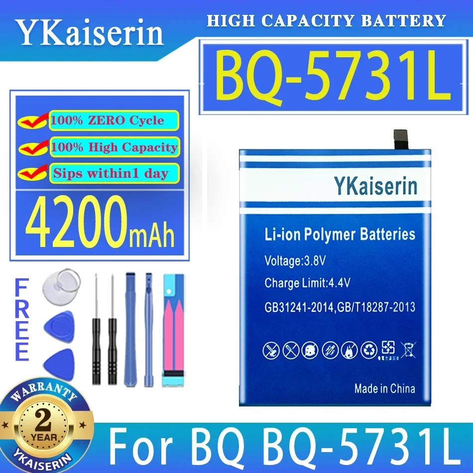 

YKaiserin Battery BQ-5731L 4200mAh For BQ BQ5731L Mobile Phone Batteries