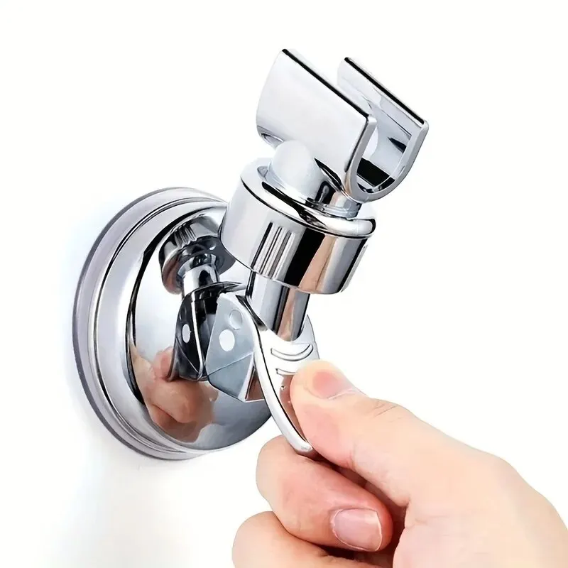 Shower Holder 360&deg;Adjustable Self-adhesive Shower Head Stand Bracket Suction Cup Bathroom Accessories
