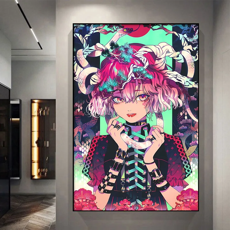 

Qiu Chiyin, Popular Painter, Illustration, Two-dimensional Living Room, Computer Room, Trend Poster, Canvas Hanging Painting