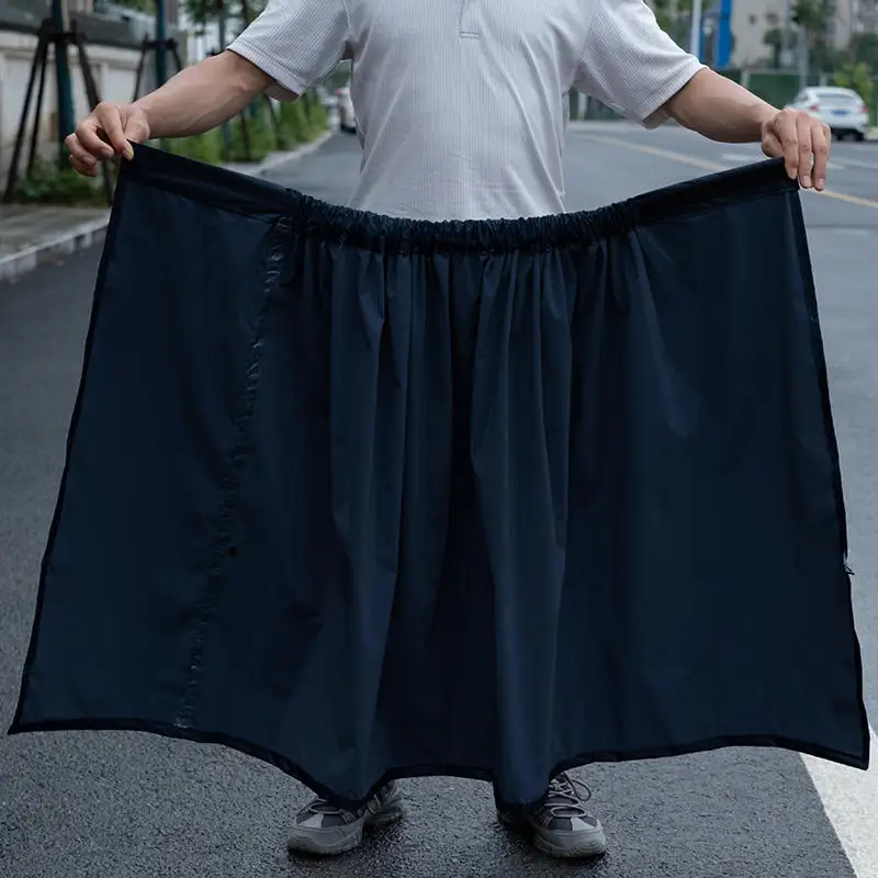 Waterproof Pants Skirt Men Women Electric Car Rain Skirt Battery Car One-piece Raincoat Cycling Raincoat Outdoor Camping Hiking