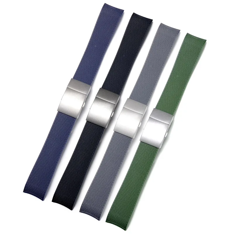 Cinturino In Silicone Per Orologio In Gomma Per Longines Master (Hydro(L3 Cinturino 21Mm Cinturino Nero Blu Verde Impermeabile