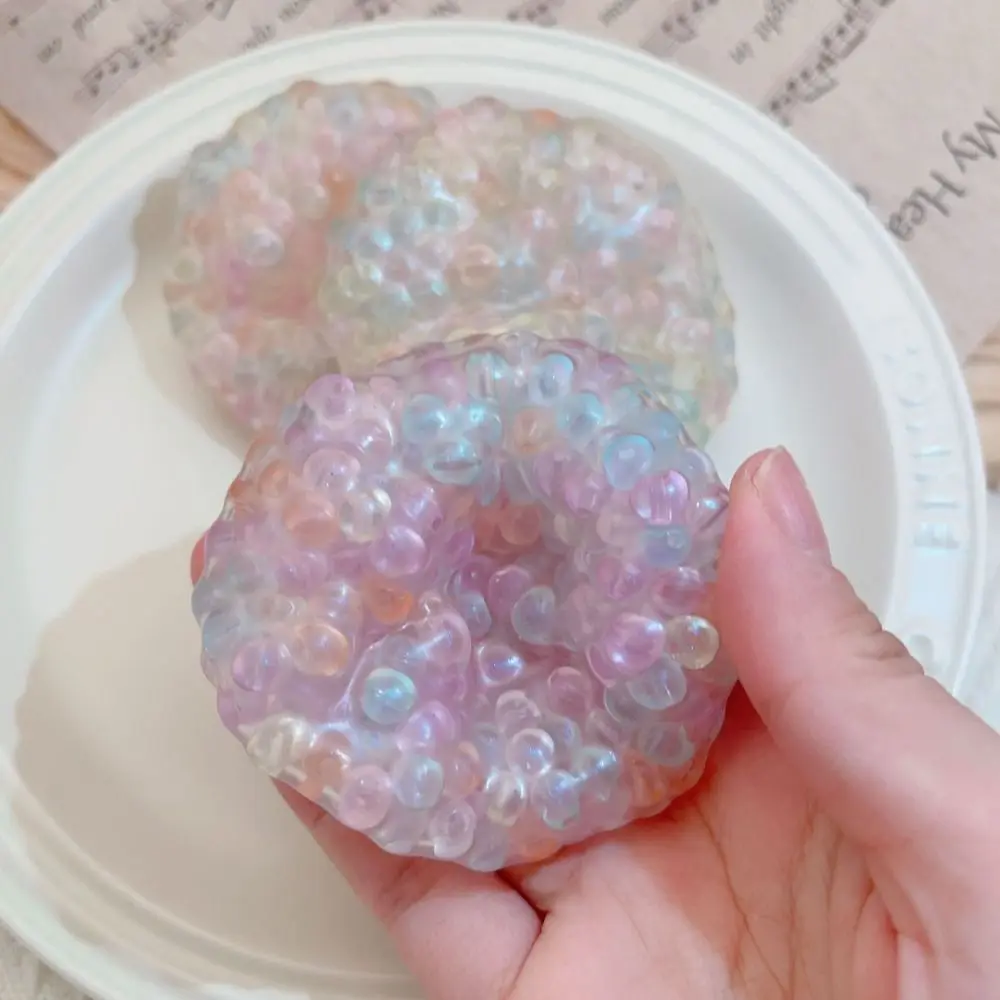 Pearl Squeeze Toy Ball Fidget Round Bead Stone Squishy Slow Rebound Toy Anti-stress Mochi Ball Relieves Stress Decompression Toy 2