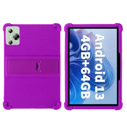 Kids-Friendly Shockproof Silicone Protective Tablet Cover (PURPLE)