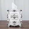 1PC cylindrical tissue box, European restaurant napkin set, household roll paper box 4