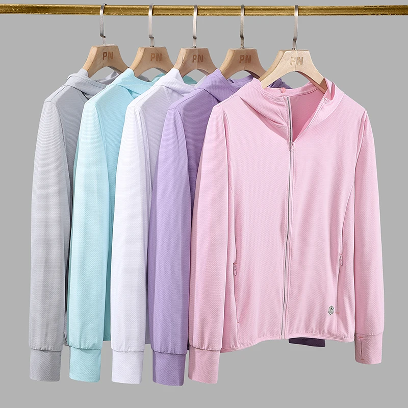 Sports Jacket Men Women Ice Silk Breathable Sunscreen UV Resistant Outdoor Sports Couple Lightweight