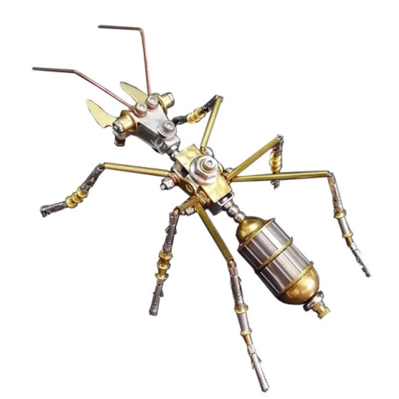Steampunk Mechanical Insects DIY Metal Assembly Small Insect  Ant Flying Dragonfly Bee Model Kits 3D Puzzles Toy for Kids Adults 5