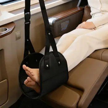 Amaca per Piedi Portatile e Regolabile, Supporto Comodo e Flessibile per Riposo Piedi, Ideale per Viaggi in Aereo e Auto