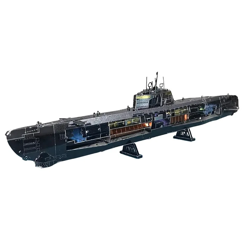 U-Boat 21 Puzzle In Metallo 3D Colorato Fai Da Te Militare U-Boat 21 Modello Di Assemblaggio Taglio Laser Puzzle Jigsaw Toys For Children