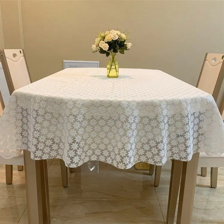Tablecloth Oval 180cm Floral Printed Table Cover PVC Waterproof