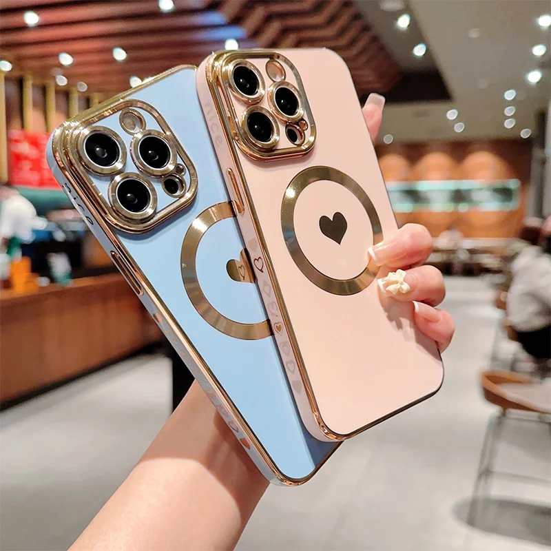 Coque en silicone plaquée solide 13 12 11 Pro 14 Plus Coque de protection d'objectif pour iPhone 14Pro Max_voghion.com