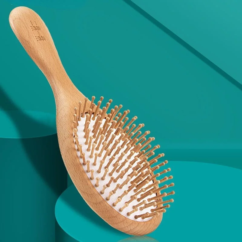 Wooden Bamboo Hair Brush Improve Hair Growth Wood Hairbrush Prevent