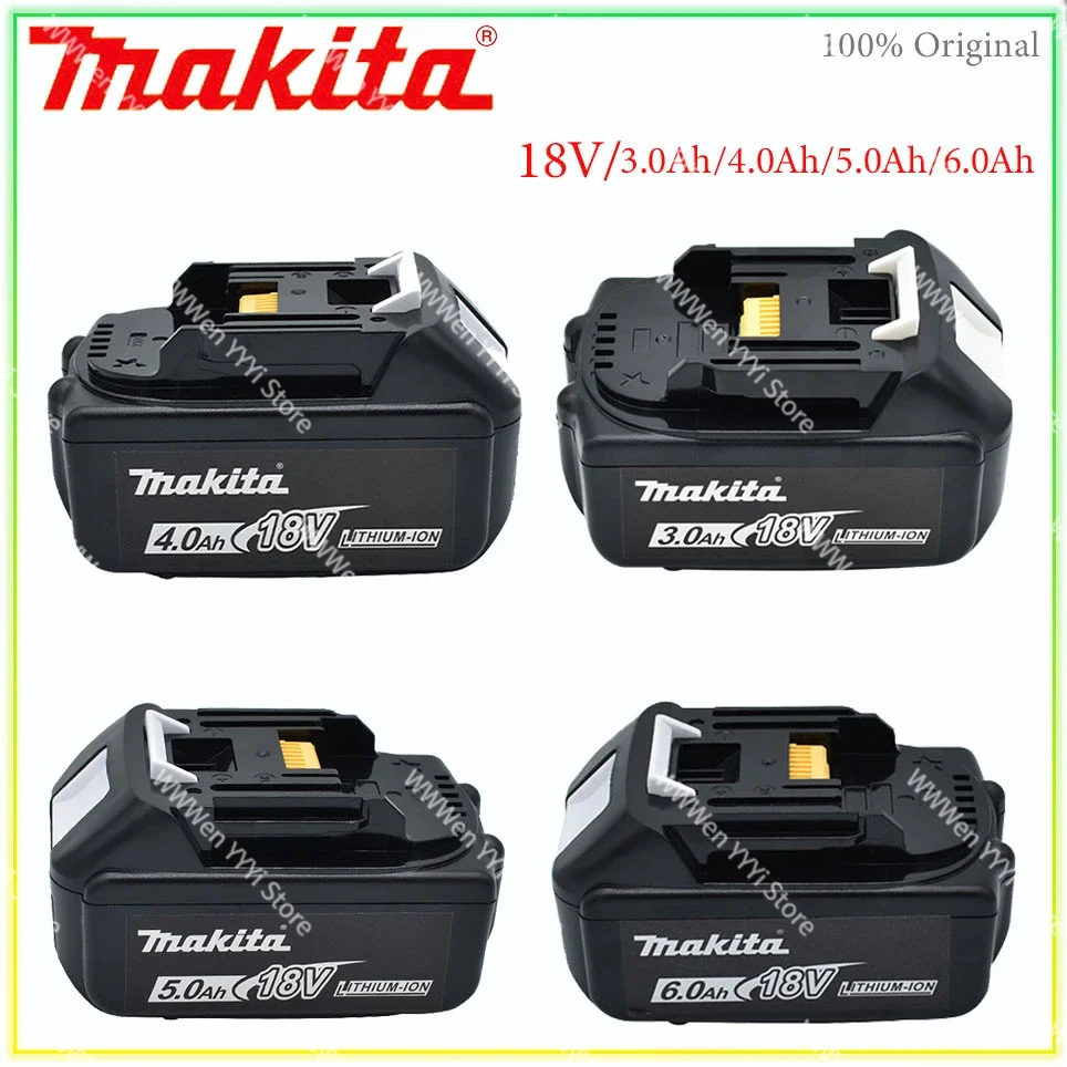 Makita Originale 18V Makita 6.0Ah 5.0Ah Batteria Ricaricabile Agli Ioni Di Litio 18V Batterie Di Ricambio Per Trapano Bl1860 Bl1830 Bl1850 Bl1860B