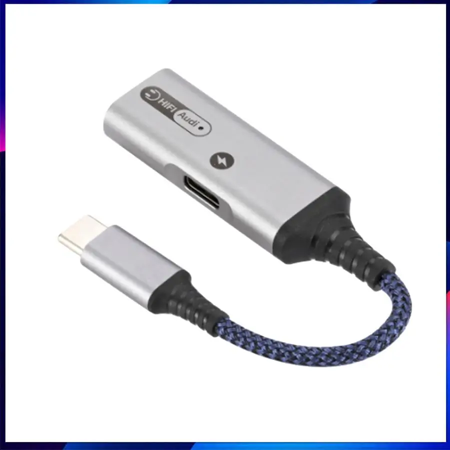 

2-in-1 USB Type C to 3.5mm Aux Audio Adapter Jack Splitter w/PD 60W Fast Charger Adapter