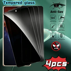 4 - Pack Ultra Secure Anti - Peek Tempered Glass Screen Protectors - Anti Peeping