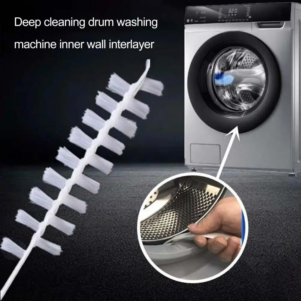

Washing Machine Brush Flexible Nylon Brush for Home Cleaning Multifunctional Long Gap Washing Machine Cleaner Scrubbing Brush