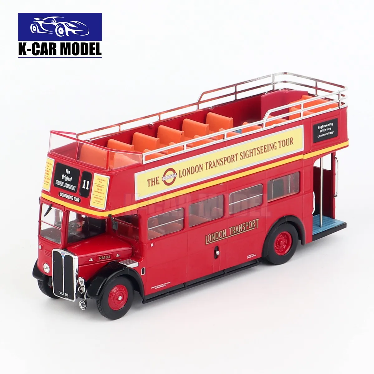 

IXO 1/43 London Transport AEC Regent Open Top Double-decker Bus Model Diecast Car