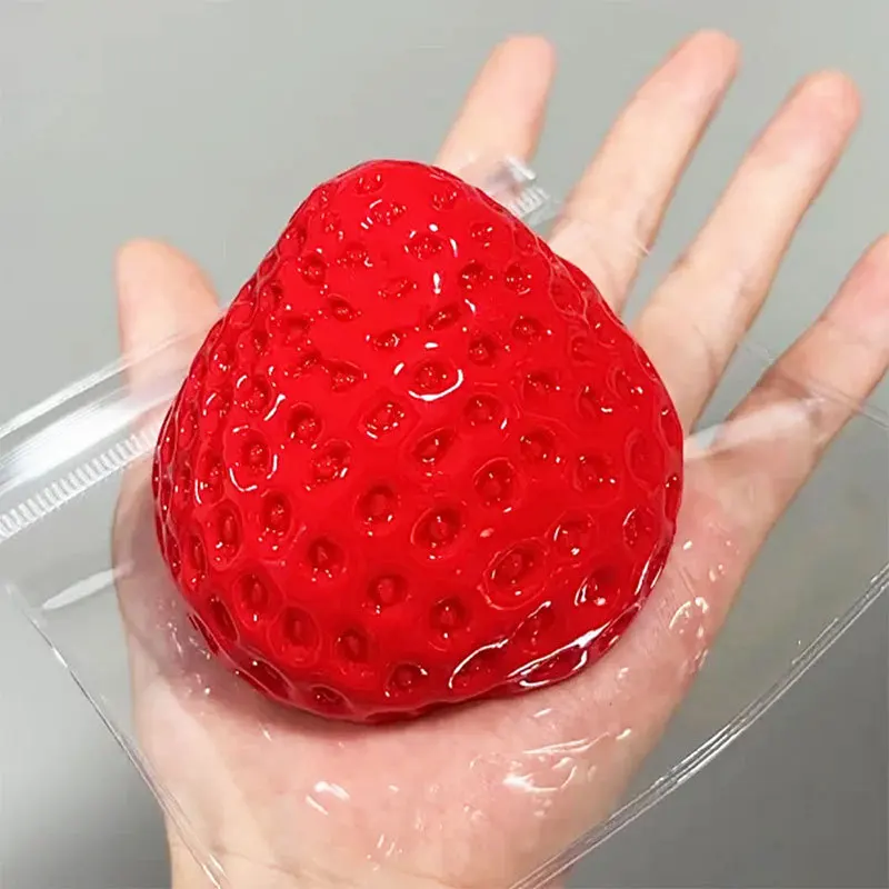 Strawberry Squishy Toy Big Squeeze Taba Fidget Toy Fruits