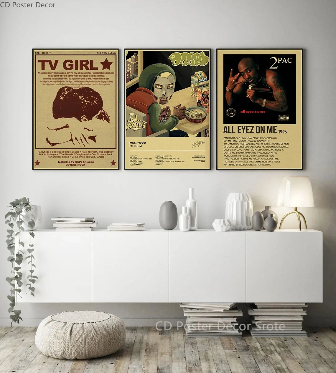Vintage Music Album Posters Singer Lizzy Grant TV Girl Retro Canvas Painting Room Home Bar Decor