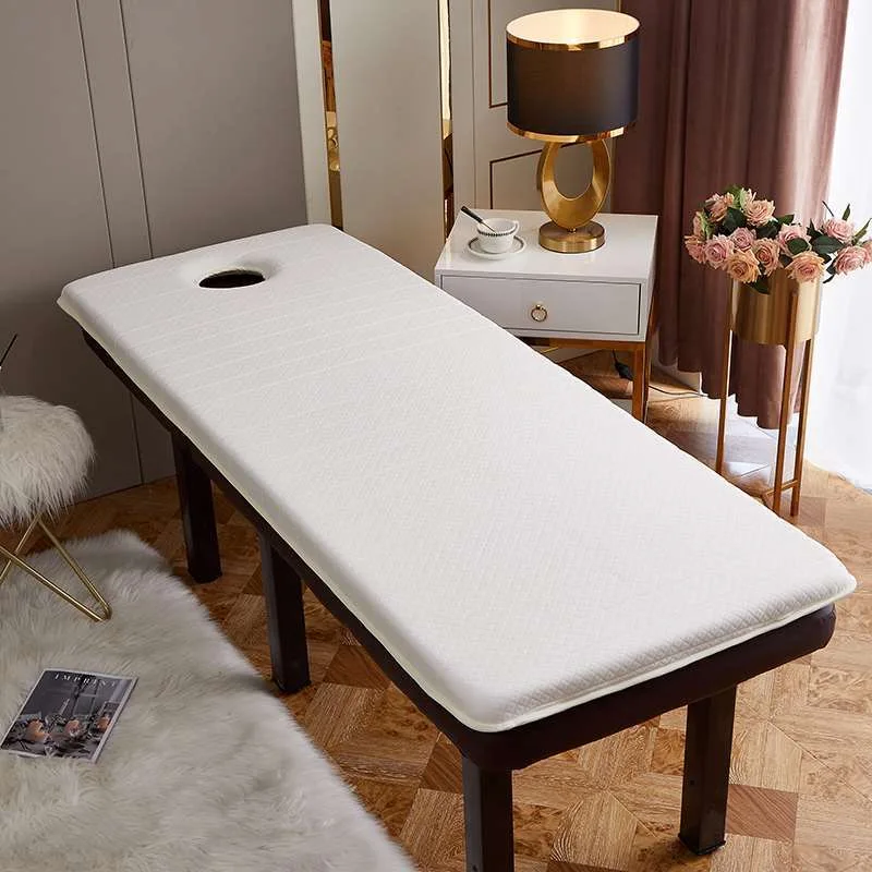 Spa Table Mattress beauty bed sheet Pad massage table bed mattress topper  Memory Foam with round head for Tattoo sauna Table with Elastic Bands and