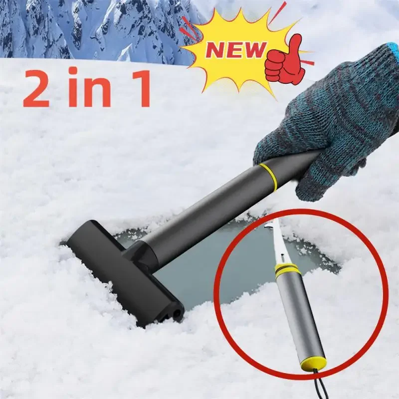 

Windshield Ice Scraper Snow Shovel Ice Removal Tool With T-Shaped Handle Reusable Winter car Essentials Frost Scraping Tools