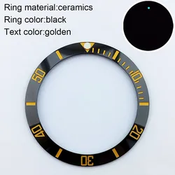 Premium Luminous Ceramic Bezel Insert for 38.5mm X 31mm (10)