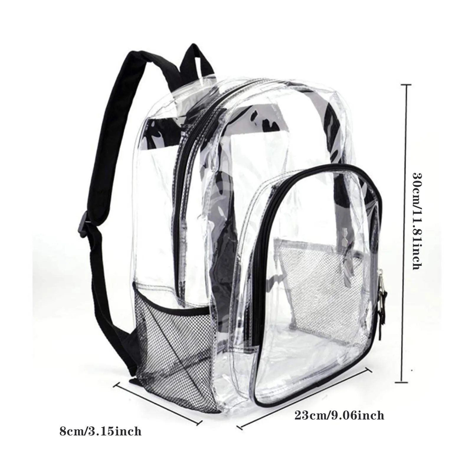 Water Proof Transparent Snow Backpack Convertible Backpack Purse Clear Small Backpack Stadium Approved Transparent Backpack 2