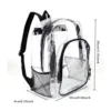 Water Proof Transparent Snow Backpack Convertible Backpack Purse Clear Small Backpack Stadium Approved Transparent Backpack 2